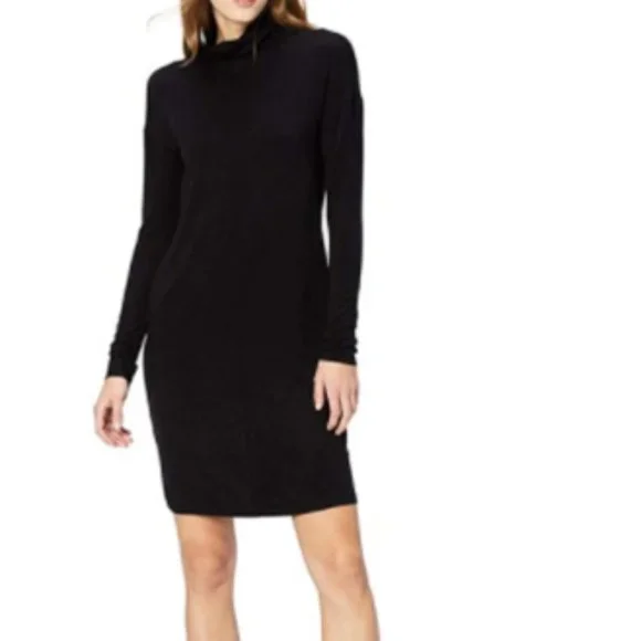 Daily Rituals Dresses | Daily Rituals Turtleneck Jersey Dress | Color: Black | Size: L | Pm-22080224's Closet